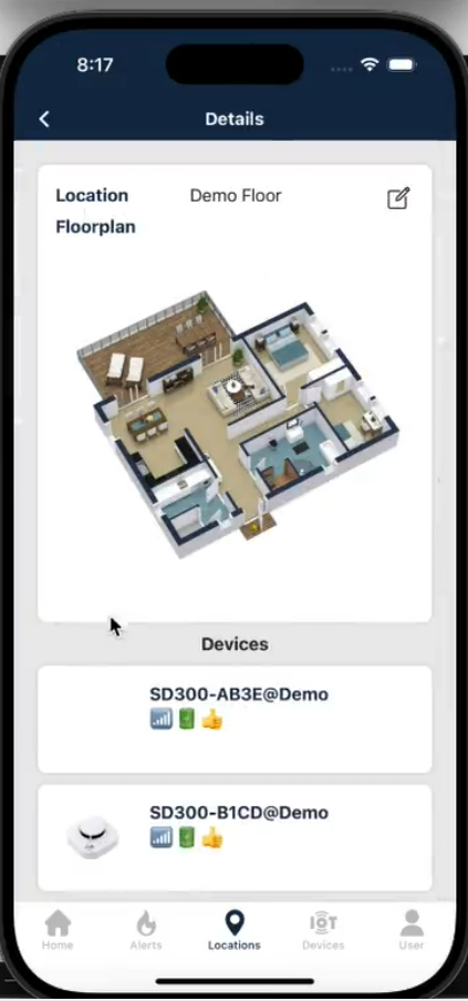 Incident detail view